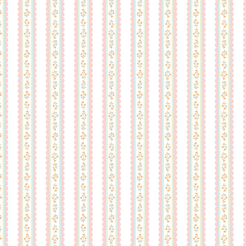 Pattern from the Little Posies fabric collection, by Cayla Naylor for Riley Blake Designs. Patterns feature hand-drawn floral prints, gentle pastels, ditsy blooms, and cottage-style motifs. 
- 100% cotton
- Machine Wash Cold/Tumble Dry Low