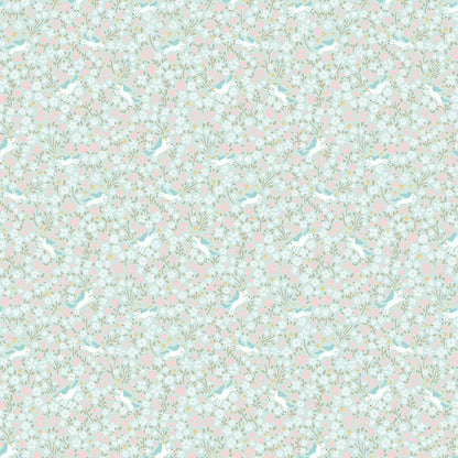 Pattern from the Little Posies fabric collection, by Cayla Naylor for Riley Blake Designs. Patterns feature hand-drawn floral prints, gentle pastels, ditsy blooms, and cottage-style motifs. 
- 100% cotton
- Machine Wash Cold/Tumble Dry Low