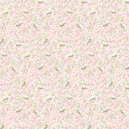 Pattern from the Little Posies fabric collection, by Cayla Naylor for Riley Blake Designs. Patterns feature hand-drawn floral prints, gentle pastels, ditsy blooms, and cottage-style motifs. 
- 100% cotton
- Machine Wash Cold/Tumble Dry Low
