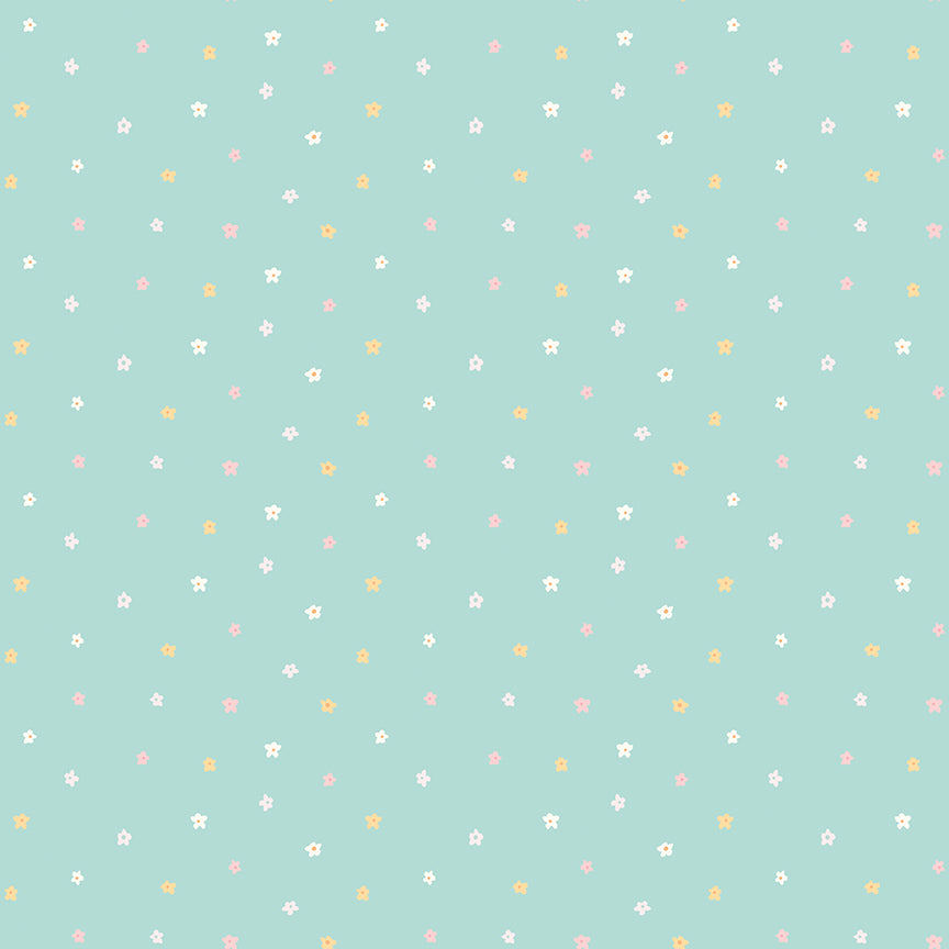 Pattern from the Little Posies fabric collection, by Cayla Naylor for Riley Blake Designs. Patterns feature hand-drawn floral prints, gentle pastels, ditsy blooms, and cottage-style motifs. 
- 100% cotton
- Machine Wash Cold/Tumble Dry Low