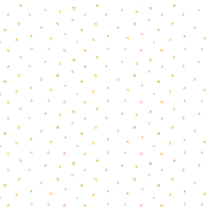 Pattern from the Little Posies fabric collection, by Cayla Naylor for Riley Blake Designs. Patterns feature hand-drawn floral prints, gentle pastels, ditsy blooms, and cottage-style motifs. 
- 100% cotton
- Machine Wash Cold/Tumble Dry Low