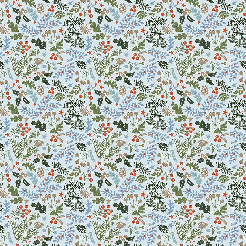 Pattern Berries white from the Santa's Tree Farm collection