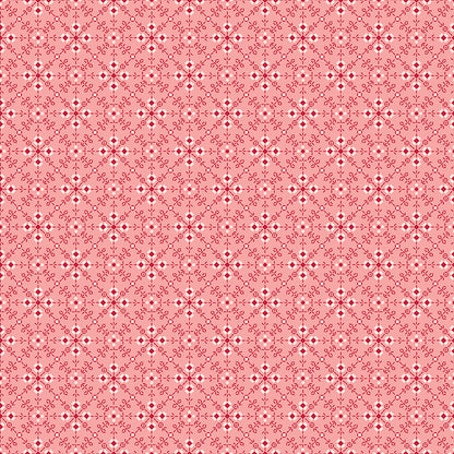Pattern Homemade (Coral): A tiny patterned print often used as a blender. Fabric pattern is from The Berry & Sage fabric collection by Lori Holt for  Riley Blake Designs which is a vintage-inspired line  characterized by a color palette of coral, tea rose, cherry, alpine, latte, and sage. The collection features a mix of delicate florals, calicos, geometrics, and plaids.