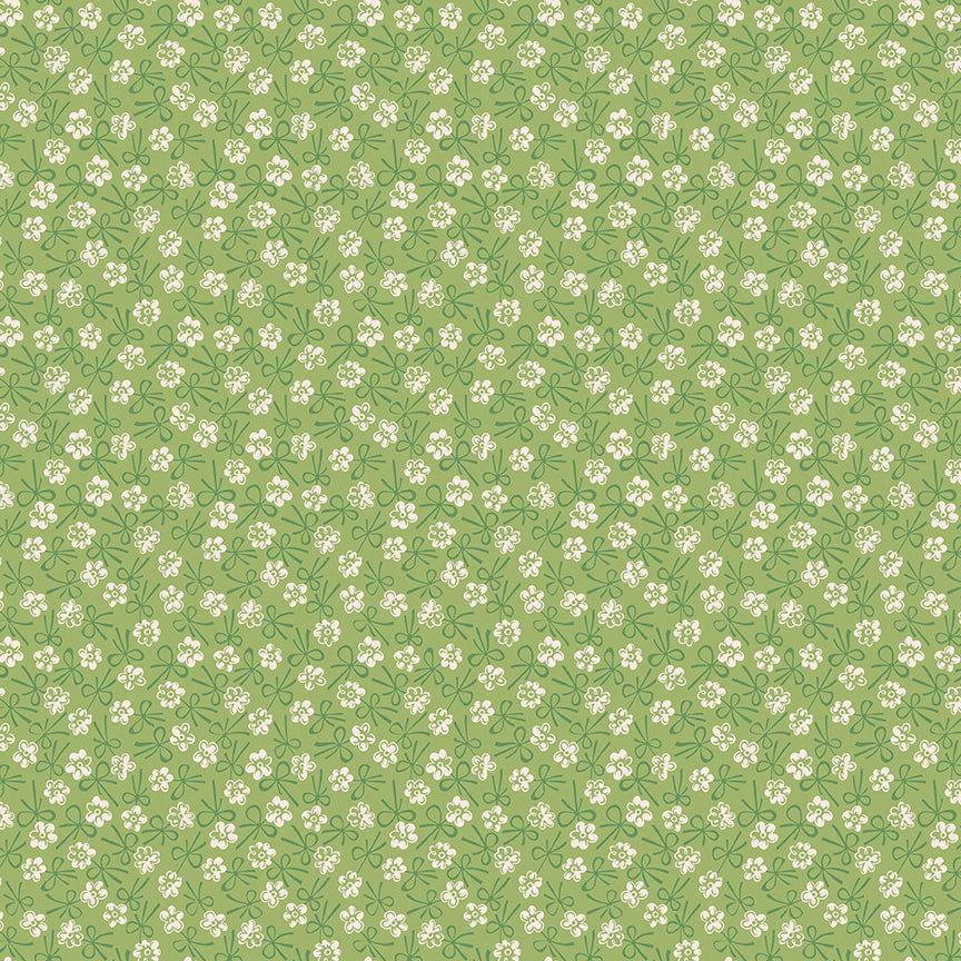 Pattern Bonnet thyme from The Farmer’s Daughter collection, designed by Lori Holt of Bee in My Bonnet for Riley Blake Designs, is a nostalgic and charming celebration of rural farm life. Inspired by Lori Holt’s family heritage, this 100% premium cotton collection evokes memories of simple times with a vibrant, vintage-inspired aesthetic