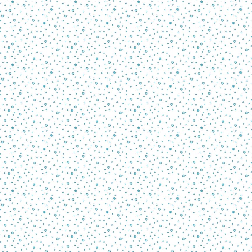Pattern Bubbles white from The Reef fabric collection by Corinne Wells for Riley Blake Designs features a vibrant, ocean-inspired theme perfect for quilting, apparel, and home decor. It showcases playful marine life in a coastal palette of breezy blues, deep teals, soft pinks, and powder hues.