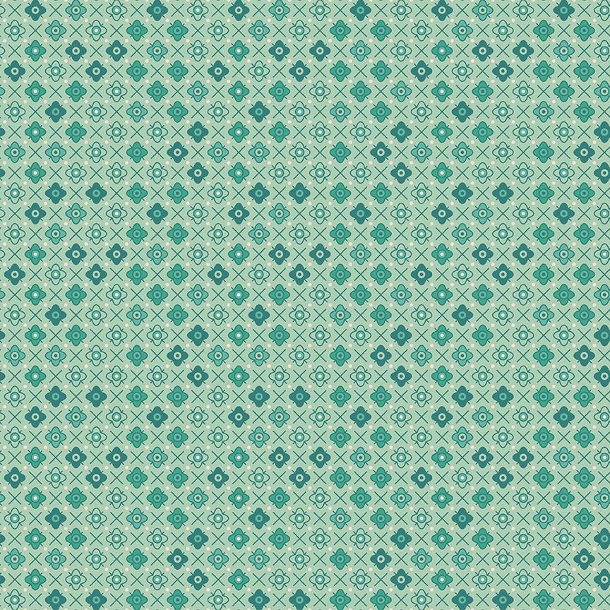 Pattern Flower Patch Sage from The Farmer’s Daughter collection, designed by Lori Holt of Bee in My Bonnet for Riley Blake Designs, is a nostalgic and charming celebration of rural farm life. Inspired by Lori Holt’s family heritage, this 100% premium cotton collection evokes memories of simple times with a vibrant, vintage-inspired aesthetic.