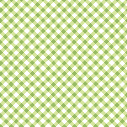Pattern Classic Gingham in green, yellow, blue and red from The Sippin' on Sunshine collection by Kimberbell for Maywood Studio celebrates summer with playful picnic and warm-weather motifs. This collection features bright citrus slices, refreshing drinks, gingham checks, and ditsy florals across a vibrant palette of sky blue, lemon yellow, pink, and red.