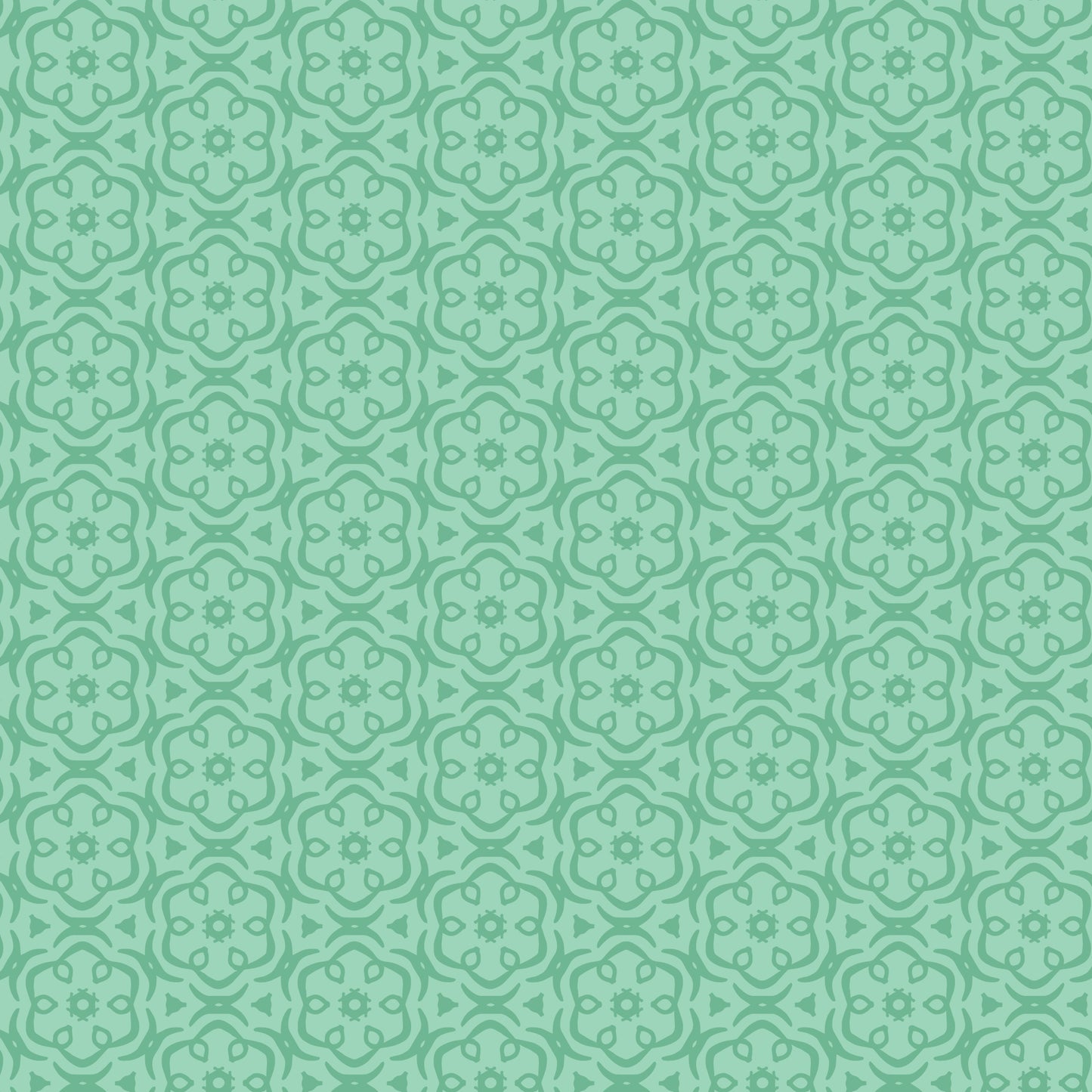 Pattern Jasmine (backgrounds in Coral, Turquoise, & Green): A detailed botanical pattern featuring Jasmine blossoms from The Gardening Girl fabric collection by Hang Tight Studio for Cloud9 Fabrics is a 16-piece, 100% organic cotton collection inspired by springtime, blooming flowers, and the joy of gardening. The collection features a modern-yet-timeless aesthetic in a refreshing palette of coral, green, grey, and white.