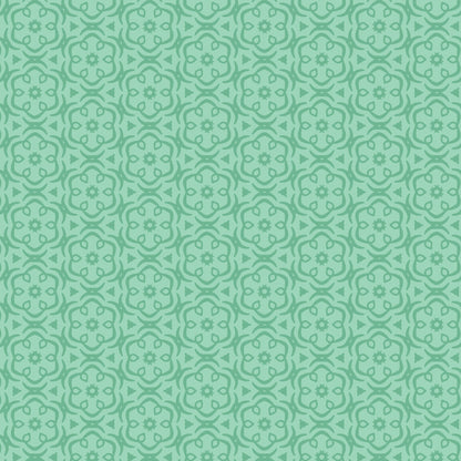 Pattern Jasmine (backgrounds in Coral, Turquoise, & Green): A detailed botanical pattern featuring Jasmine blossoms from The Gardening Girl fabric collection by Hang Tight Studio for Cloud9 Fabrics is a 16-piece, 100% organic cotton collection inspired by springtime, blooming flowers, and the joy of gardening. The collection features a modern-yet-timeless aesthetic in a refreshing palette of coral, green, grey, and white.