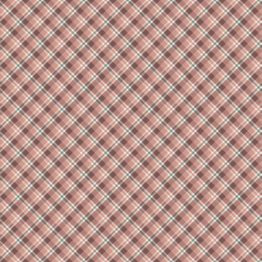 Pattern Plaid Rose from the Evening on the Prairie for riley Blake