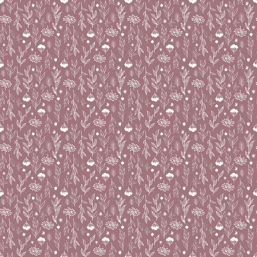 Pattern Prairie Floral heather from the Evening on the Prairie for riley Blake designs