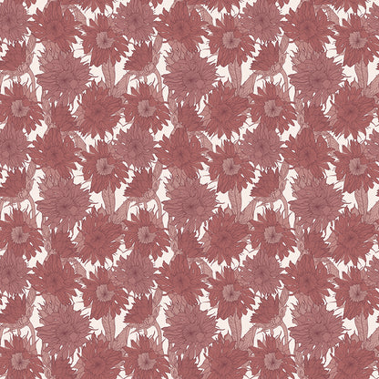 Pattern Sunflowers Dusty rose from the Evening on the Prairie for riley Blake designs