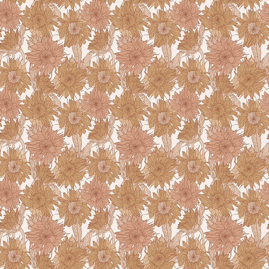 Pattern Sunflowers Sienna from the Evening on the Prairie for riley Blake designs