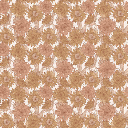 Pattern Sunflowers Sienna from the Evening on the Prairie for riley Blake designs