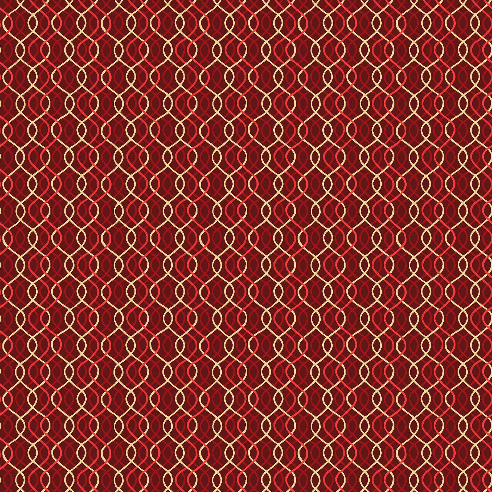 Pattern Wavy Lines / Texture Print: A versatile tonal coordinate featuring layered, wavy lines combined with tiny metallic dots, Background Colors: Snow White, rich Red, and Green, with multi-colored metallic waves from The Merry Mix collection by Maywood Studio featuring a classic Christmas color palette of snow white, berry red, and holly green. It is characterized by nostalgic holiday motifs, prancing reindeer, and florals, all elevated with shimmering metallic gold and silver accent