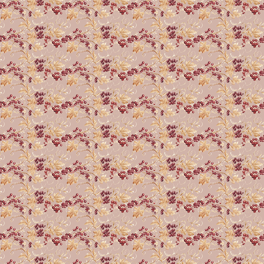 Pattern berries blush from the Evening on the Prairie for riley Blake designs