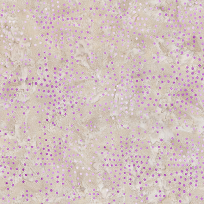 Pattern disco party from The Expressions Batiks - Ink & Nectar collection by Riley Blake Designs features authentic hand-dyed fabrics with double tjap designs. Known for their sophisticated texture, these cotton and rayon prints incorporate small pops of color over diverse background shades. These patterns frequently combine overlapping organic motifs like florals, leaves, and abstract line work onto these base colors.