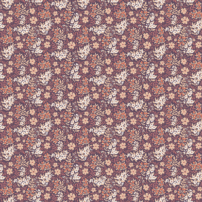 Pattern_ditsy floral purple from the Evening on the prairie collection for riley blake designs