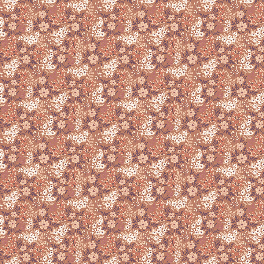 Pattern_ditsy floral umber from the Evening on the prairie collection for riley blake designs