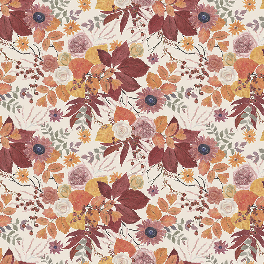 Pattern main cream  from the Evening on the prairie collection for riley blake designs