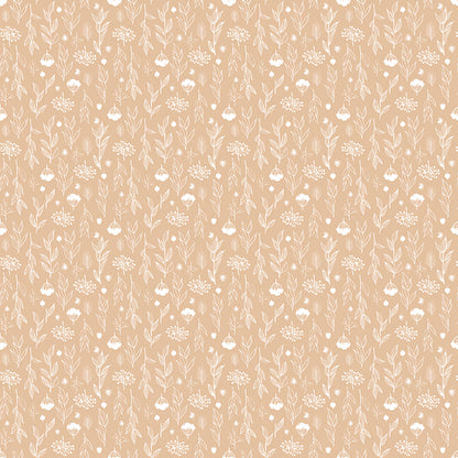 Pattern_pairie floral beige from the Evening on the prairie collection for riley blake designs