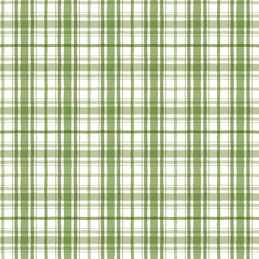 Pattern plaid white from the Santa's Tree Farm collection