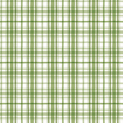 Pattern plaid white from the Santa's Tree Farm collection