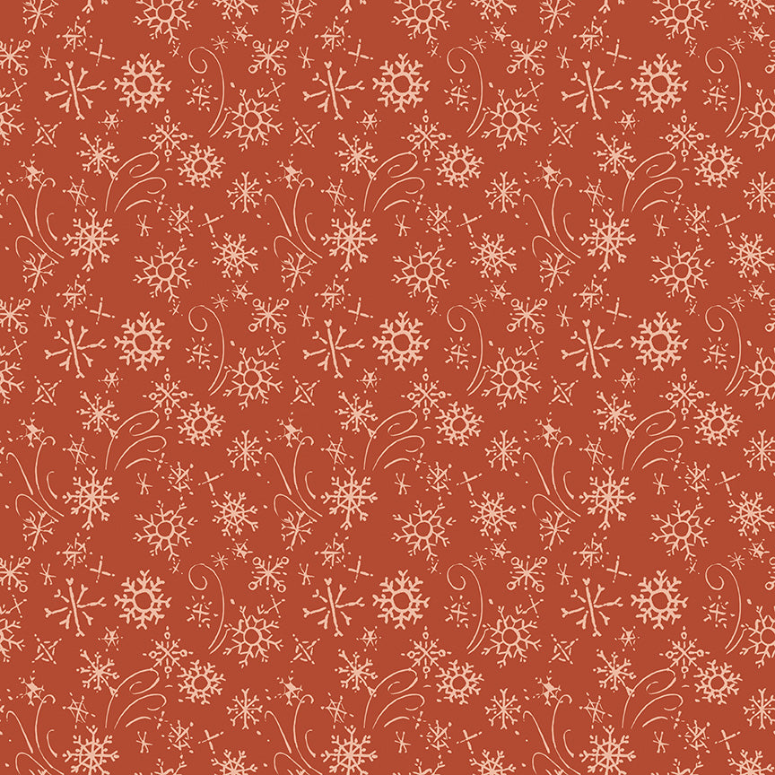 Pattern snowflakes rudolph from the Santa's Tree Farm collection