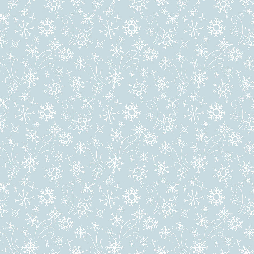 Pattern snowflakes sky from the Santa's Tree Farm collection