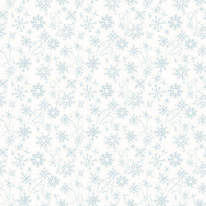Pattern snowflakes snowy from the Santa's Tree Farm collection