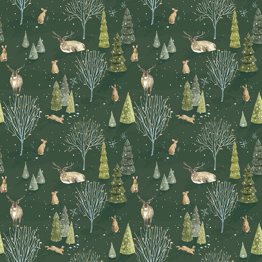 Pattern tree farm forest from the Santa's Tree Farm collection