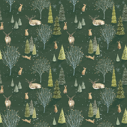 Pattern tree farm forest from the Santa's Tree Farm collection