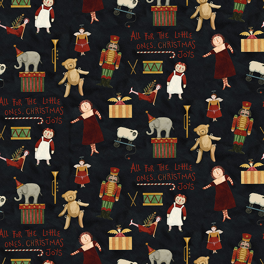 Patterns from the naughty or nice christmas fabric collection