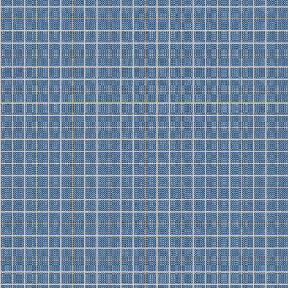 Pattern Plaid Blue (160072/1.5.9): A woven plaid design in blue, great for contrast in quilting. from The Tilda "Creating Memories" Summer & Ocean Blues collection is designed by Tone Finnanger, featuring a curated selection of 16 fabrics (a mix of prints and wovens) inspired by the sea and summer days. The collection emphasizes blues, white, and hints of ginger/saffron, characterized by small-scale designs like ditsy flowers, stripes, and dots.