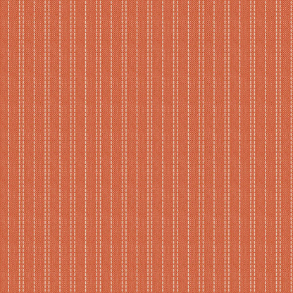 Pattern Woven Seamstripe Ginger: A woven fabric featuring tiny, delicate stripes (ticking-style) in ginger from The Tilda Creating Memories Autumn collection (part of the Seasonal Basics range) features 16 small-patterned fabrics in warm tones of ginger, saffron, brown, and rust, with touches of blue-grey and khaki. Designed by Tone Finnanger, the collection blends 9 printed and 7 woven cotton designs—including dainty florals, delicate stripes, and timeless plaids—ideal for quilting, softies, and  crafting.