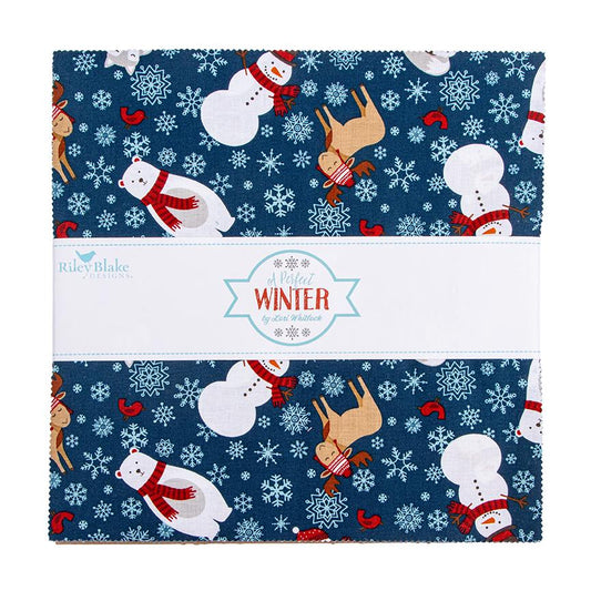 The A Perfect Winter collection by Lori Whitlock for Riley Blake Designs is a festive seasonal line. It features a cozy palette of icy blues, powder white, and rich red. This collection is perfect for winter projects, quilts, apparel, and home decor.