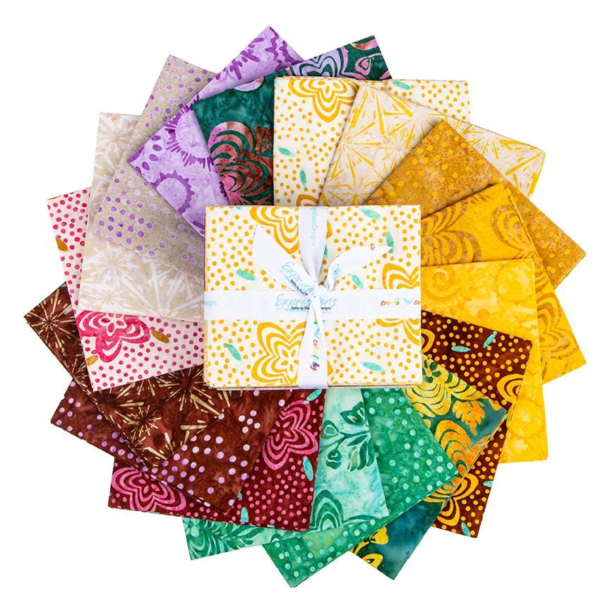 The Expressions Batiks - Ink & Nectar collection by Riley Blake Designs