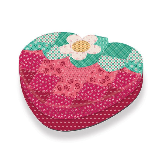 The Strawberry Crush Sew Along Quilt Kit includes the Strawberry Crush Sew Simple Shapes™ and fabric for quilt top and binding. Backing not included. Fabric featured is Berry & Sage by Lori Holt of Bee in my Bonnet. Pattern is also by Lori Holt. Finished size is 66 1/2" x 73 1/2". 
Kit comes in a strawberry-shaped box. Box size is approximately 13 1/2" x 11 3/4" x 3 1/4". 

The Sew Along Guide is included in the  kit but you can also go to Lori Holt's blog A Bee in my Bonnet.