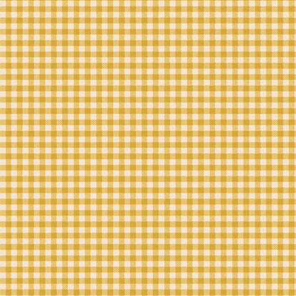 The Gingham Yellow is a featured woven fabric within the Spring and Easter Pastels color story of the Tilda Creating Memories Spring collection. This special edition collection is built as a seasonal basic, featuring a soft palette of yellows, greens, and pinks perfect for spring quilts or projects for young children.