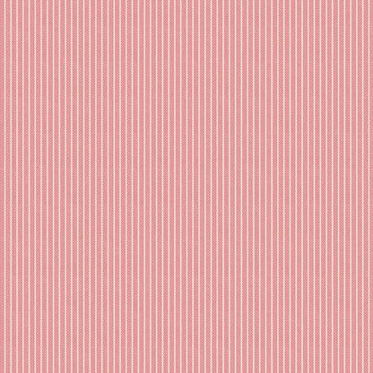 The Tinystripe Pink is a core component of the Tilda Creating Memories Spring and Easter Pastels collection. This 100% cotton woven fabric features delicate white lines on a soft pink background, providing a subtle texture that complements the collection's ditsy florals. 