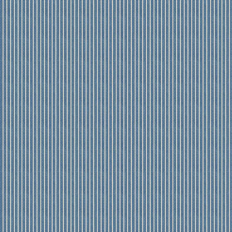 Pattern Tinystripe Blue (160070/1.5.9): A very fine, delicate stripe pattern, smaller than the standard stripe from The Tilda "Creating Memories" Summer & Ocean Blues collection is designed by Tone Finnanger, featuring a curated selection of 16 fabrics (a mix of prints and wovens) inspired by the sea and summer days. The collection emphasizes blues, white, and hints of ginger/saffron, characterized by small-scale designs like ditsy flowers, stripes, and dots.