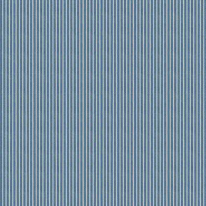Pattern Tinystripe Blue (160070/1.5.9): A very fine, delicate stripe pattern, smaller than the standard stripe from The Tilda "Creating Memories" Summer & Ocean Blues collection is designed by Tone Finnanger, featuring a curated selection of 16 fabrics (a mix of prints and wovens) inspired by the sea and summer days. The collection emphasizes blues, white, and hints of ginger/saffron, characterized by small-scale designs like ditsy flowers, stripes, and dots.