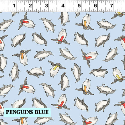 Fabric Winter: Collection Snowtime  from Clothworks