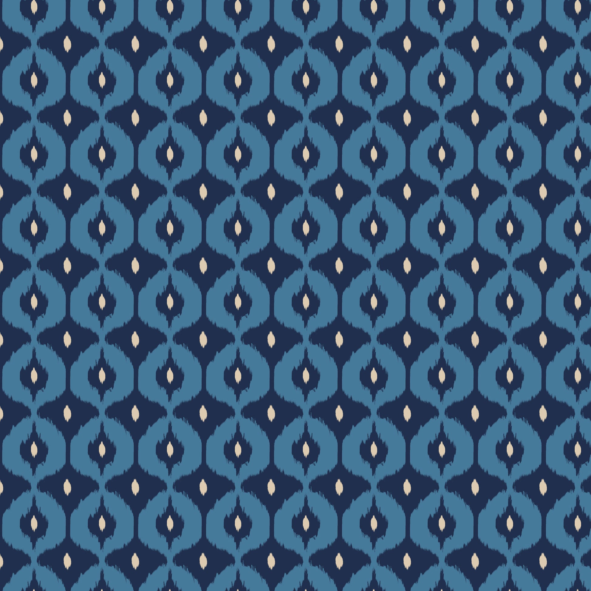 This pattern is bazaar blue from The Jubilant fabric collection, which is a summer-theme inspired by outdoor picnics and vintage celebration. Collection offers color of navy, red, blue, sand, cream with patterns Bold Florals: Inspired by summer gardens and vintage charm. Classic Gingham: Traditional checked patterns suitable for picnic-themed projects. Sweet Cherries: Playful fruit motifs that emphasize the summer theme. Dots and Spots: Geometric accents to complement the larger focal prints.