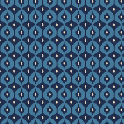 This pattern is bazaar blue from The Jubilant fabric collection, which is a summer-theme inspired by outdoor picnics and vintage celebration. Collection offers color of navy, red, blue, sand, cream with patterns Bold Florals: Inspired by summer gardens and vintage charm. Classic Gingham: Traditional checked patterns suitable for picnic-themed projects. Sweet Cherries: Playful fruit motifs that emphasize the summer theme. Dots and Spots: Geometric accents to complement the larger focal prints.