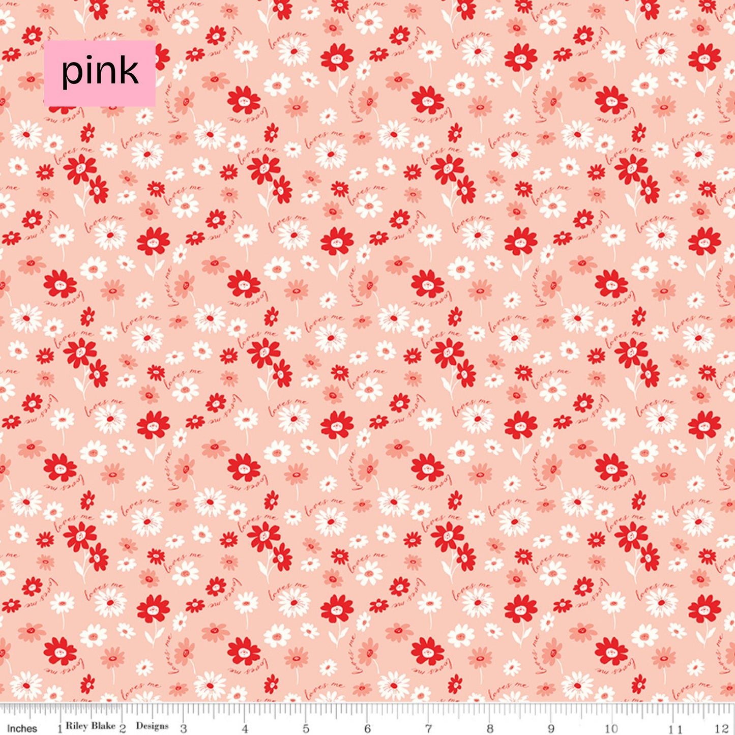 Fabric Floral/Valentines: Collection You & Me from Riley Blake