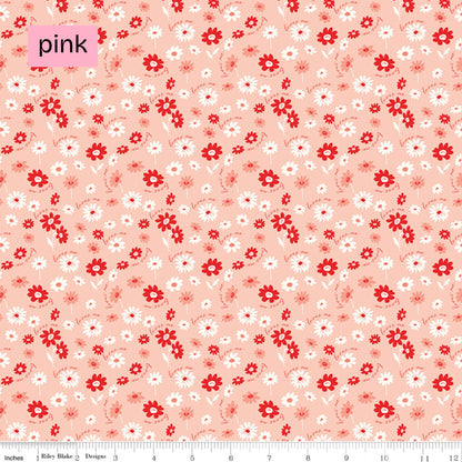 Fabric Floral/Valentines: Collection You & Me from Riley Blake