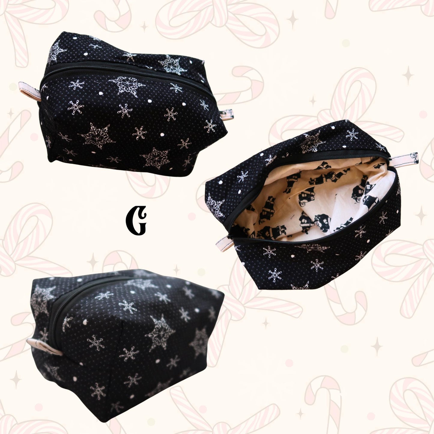 Bags: Christmas Travel/Makeup Bag