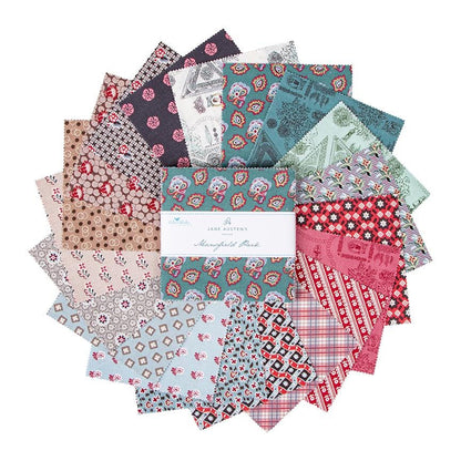 Fabric Floral/Patterned PRECUTS: 5" Stacker,Collection Mansfield from Riley Blake