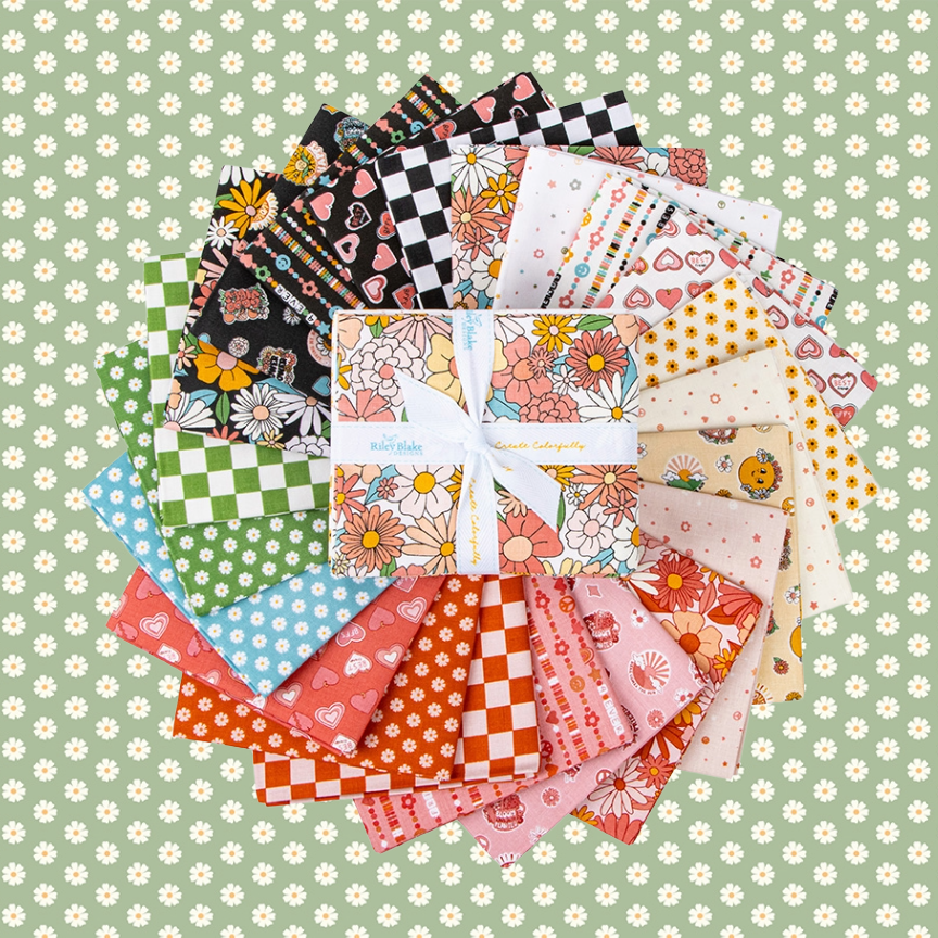 Fabric Floral PRECUTS: Fat Qtr Bundle Besties, Riley Blake